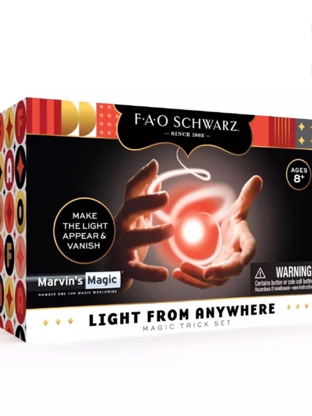 NEW MAGIC TRICK SET FAO Schwarz Lights From Anywhere Magic Light-Up  Ages 8+